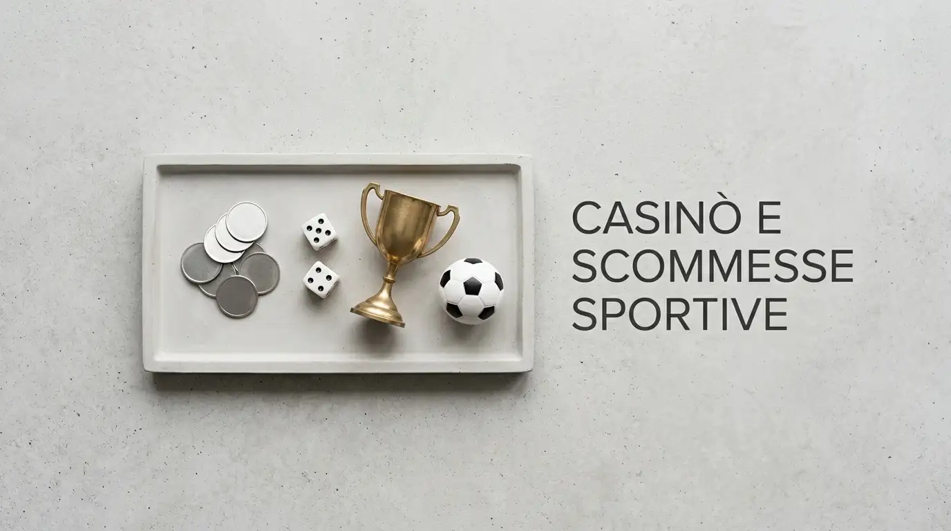 Monete dadi trofeo e pallone rappresentano i servizi CHEXX