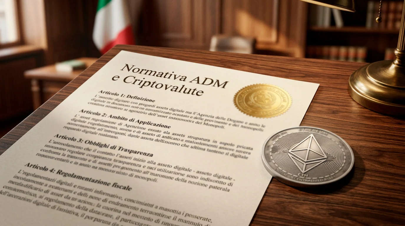 Normativa ADM italiana per le scommesse con criptovalute ed Ethereum nel 2026